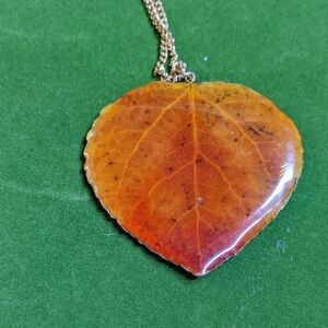 Aspen Leaf Pendant Necklace
